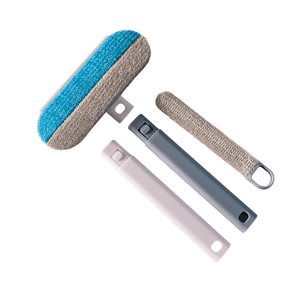 Fusselbürste Tierhaare für Katze & Hund|Tierhaarentferner Multifunktion|lange Griff|3 in 1 Reinigungsbürste