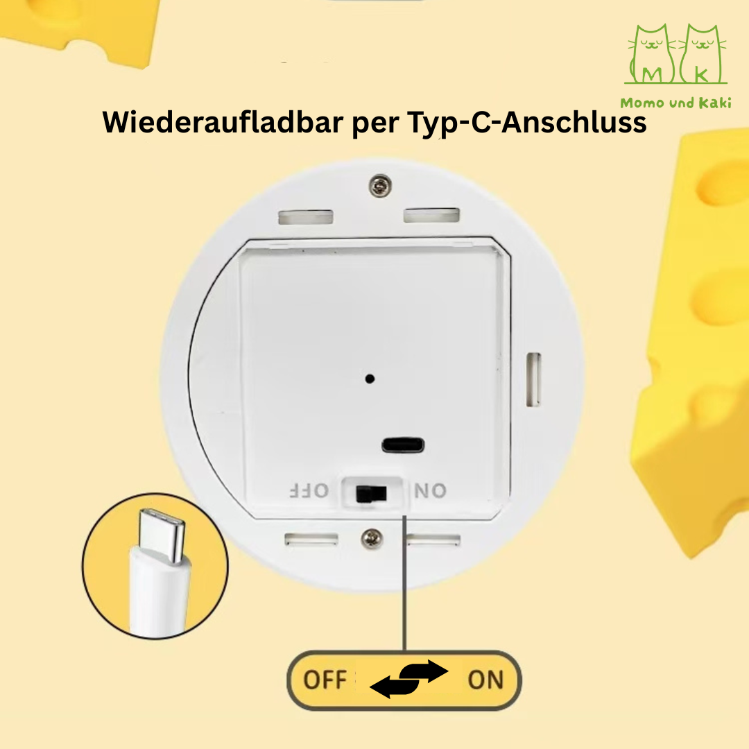Elektrische Federjagd-Spielbox – Katzenspielzeug mit Löchern, USB-aufladbar