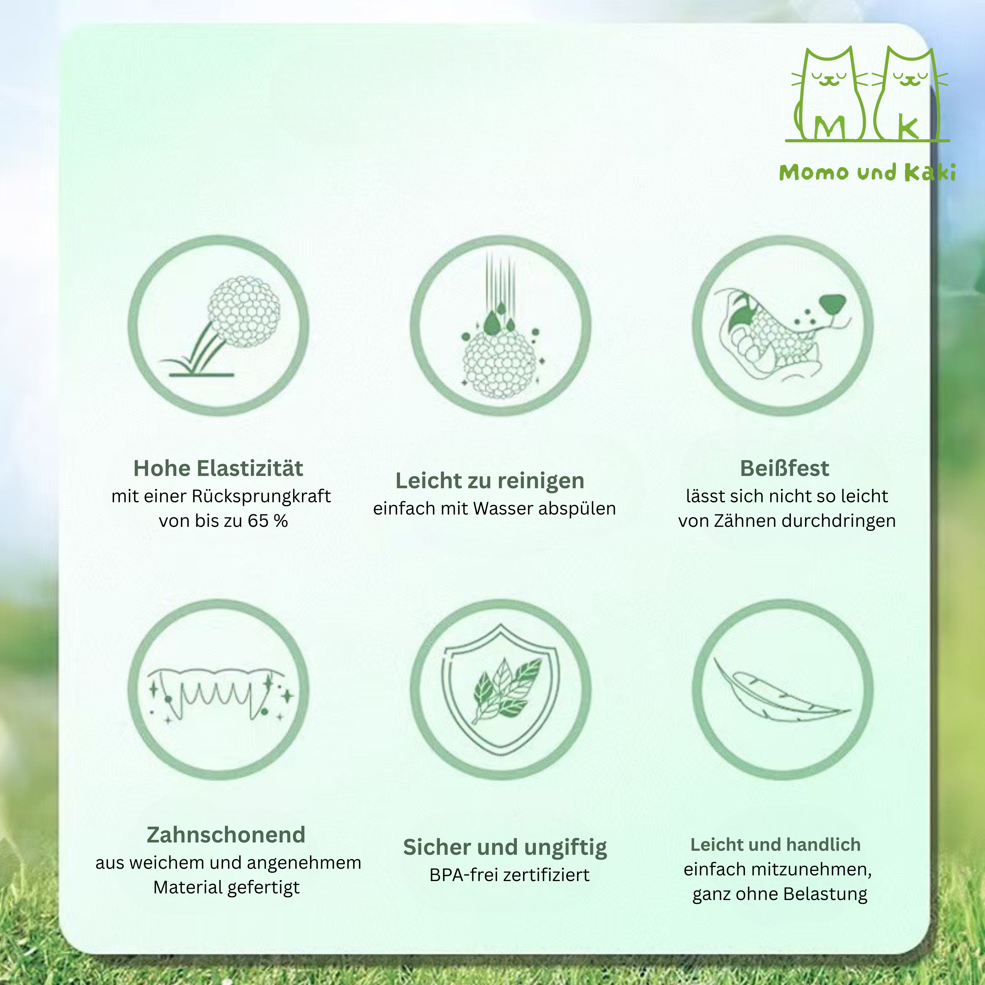 Elastischer Vollgummi-Hundeball – bissfest & sanft zum Zahnfleisch