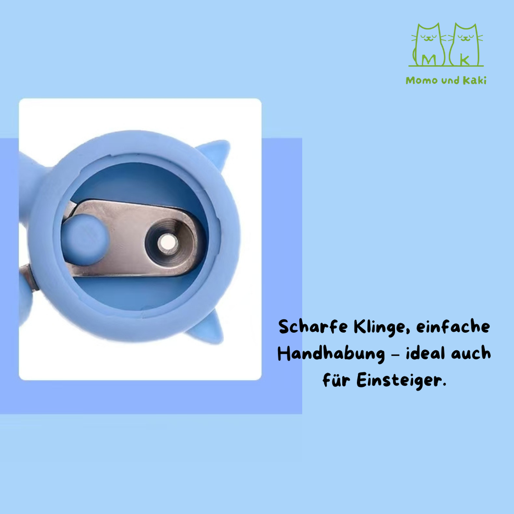 Krallenschere mit Spritzschutz: saubere Schnitte ohne Nagelspäne, ergonomischer Griff