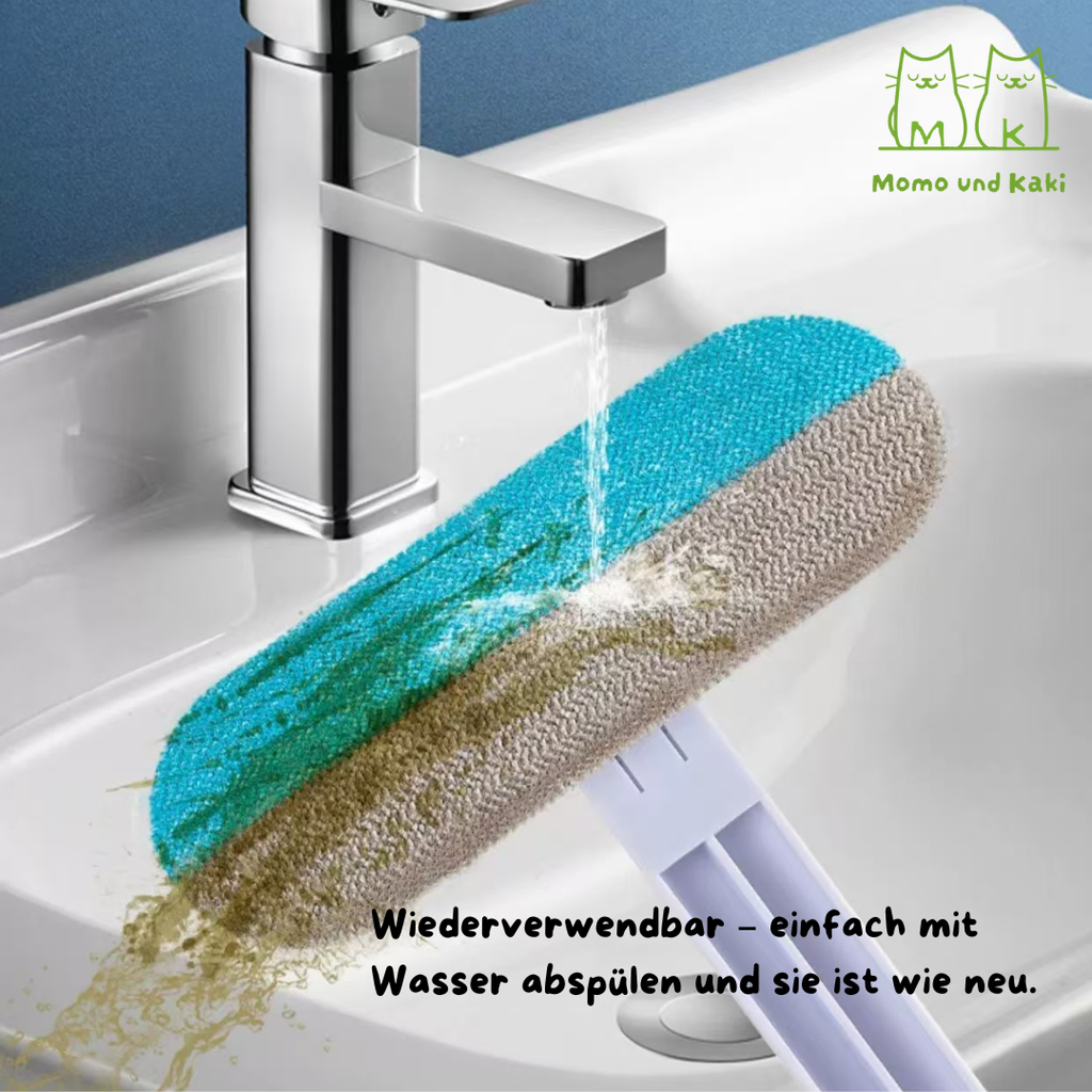 Fusselbürste Tierhaare für Katze & Hund|Tierhaarentferner Multifunktion|lange Griff|3 in 1 Reinigungsbürste