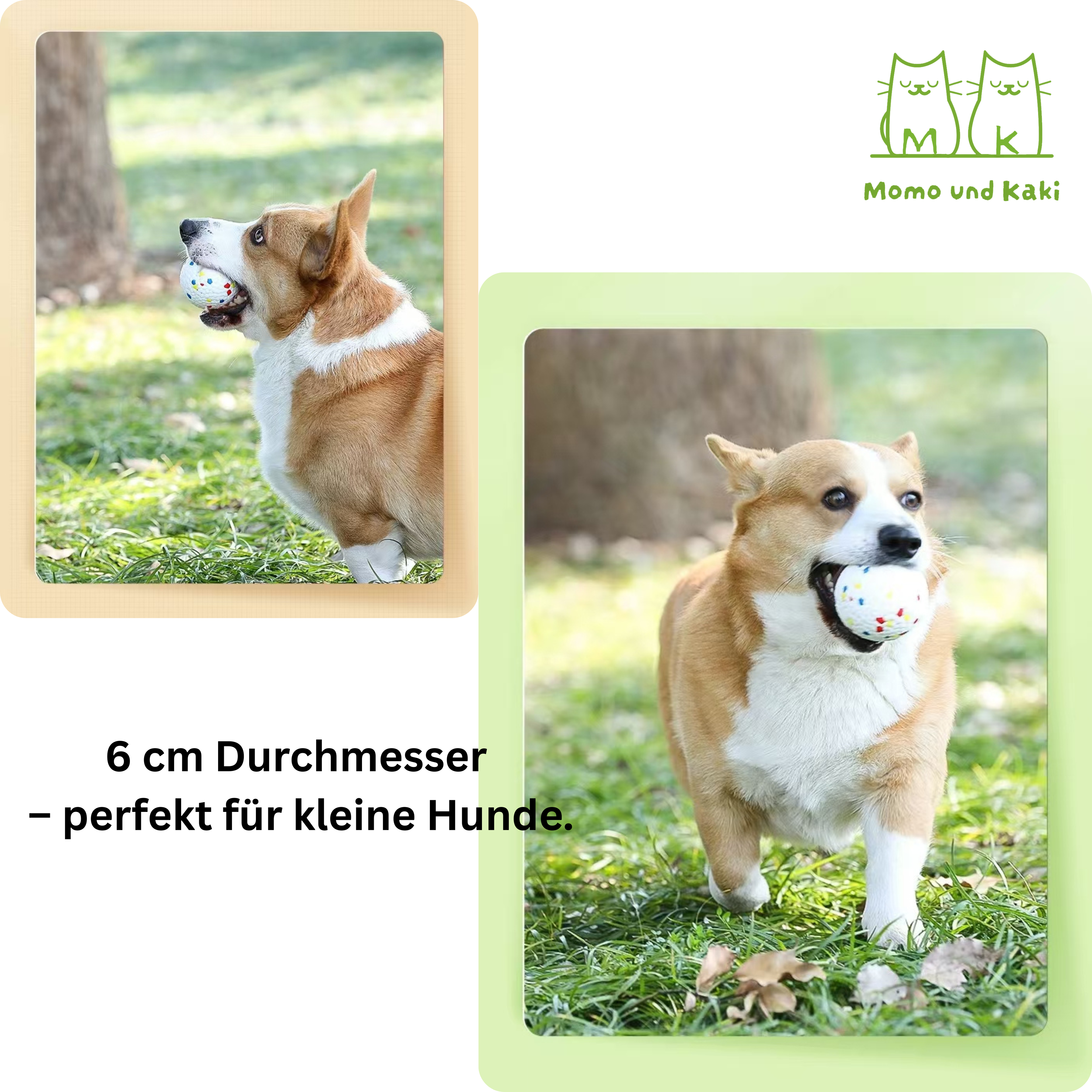 Elastischer Vollgummi-Hundeball – bissfest & sanft zum Zahnfleisch