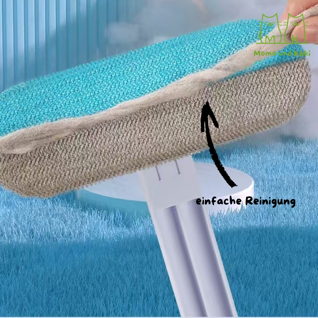 Fusselbürste Tierhaare für Katze & Hund|Tierhaarentferner Multifunktion|lange Griff|3 in 1 Reinigungsbürste