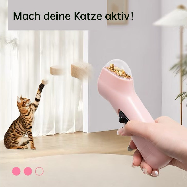 Leckerli-Werfer – Interaktives Training für Katzen & Hunde