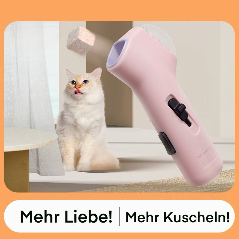Leckerli-Werfer – Interaktives Training für Katzen & Hunde